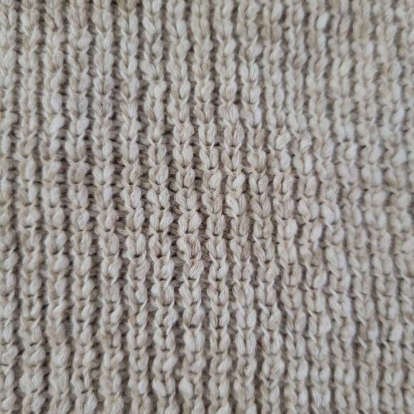 G.H. Bass Women’s Oatmeal Cotton Crewneck Long Sleeve Pullover Sweater - Picture 8 of 11